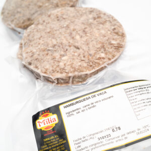 Hamburguesa 100 % de Vaca Asturiana